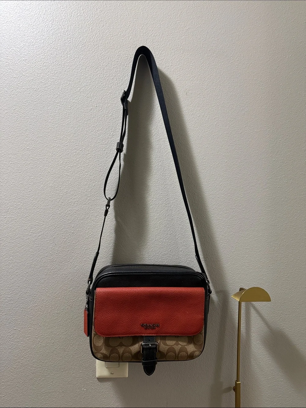 Coach Hudson Crossbody Bag In Colorblock Signature Canvas - EUC